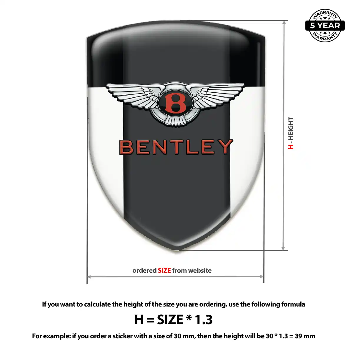 Bentley Domed Badge Exterior Luxe