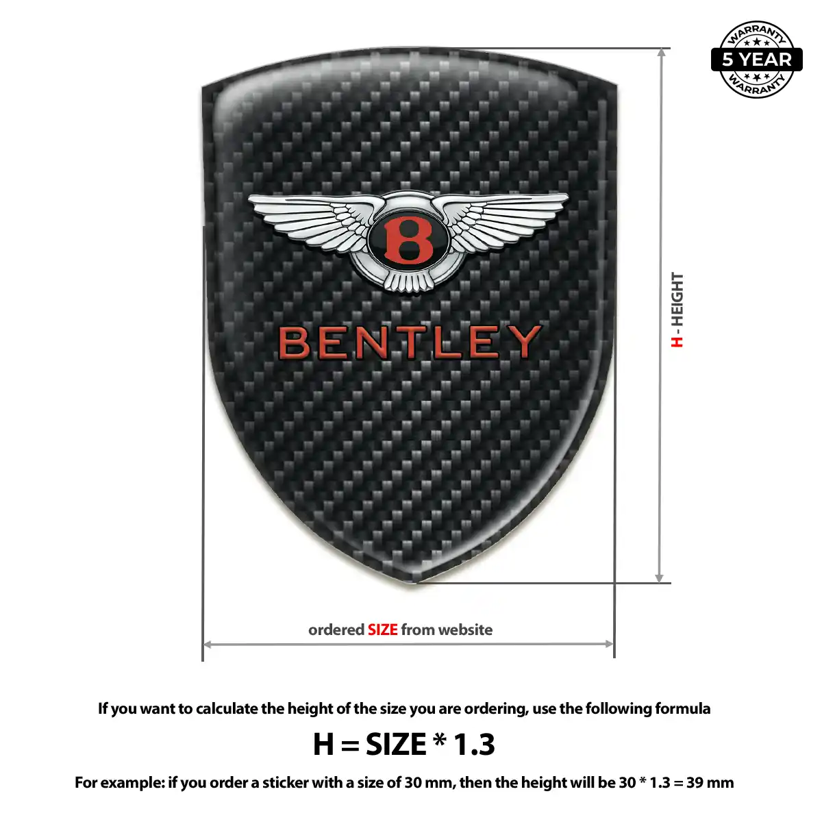Bentley Domed Badge Interior Elegance