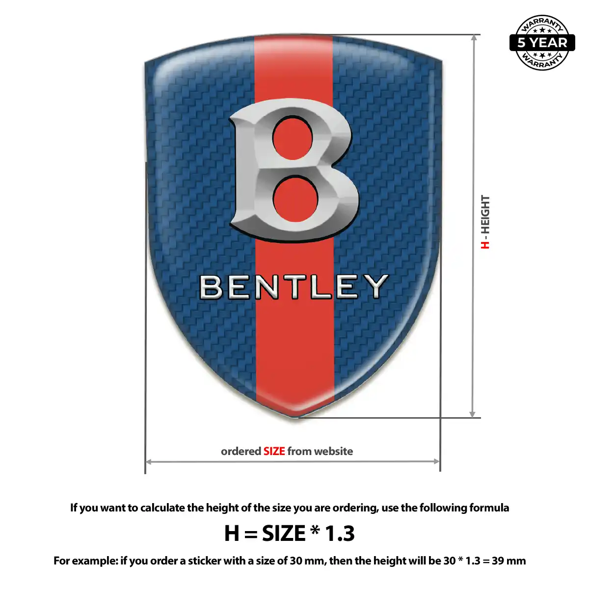 Bentley Domed Badge Interior Luxe