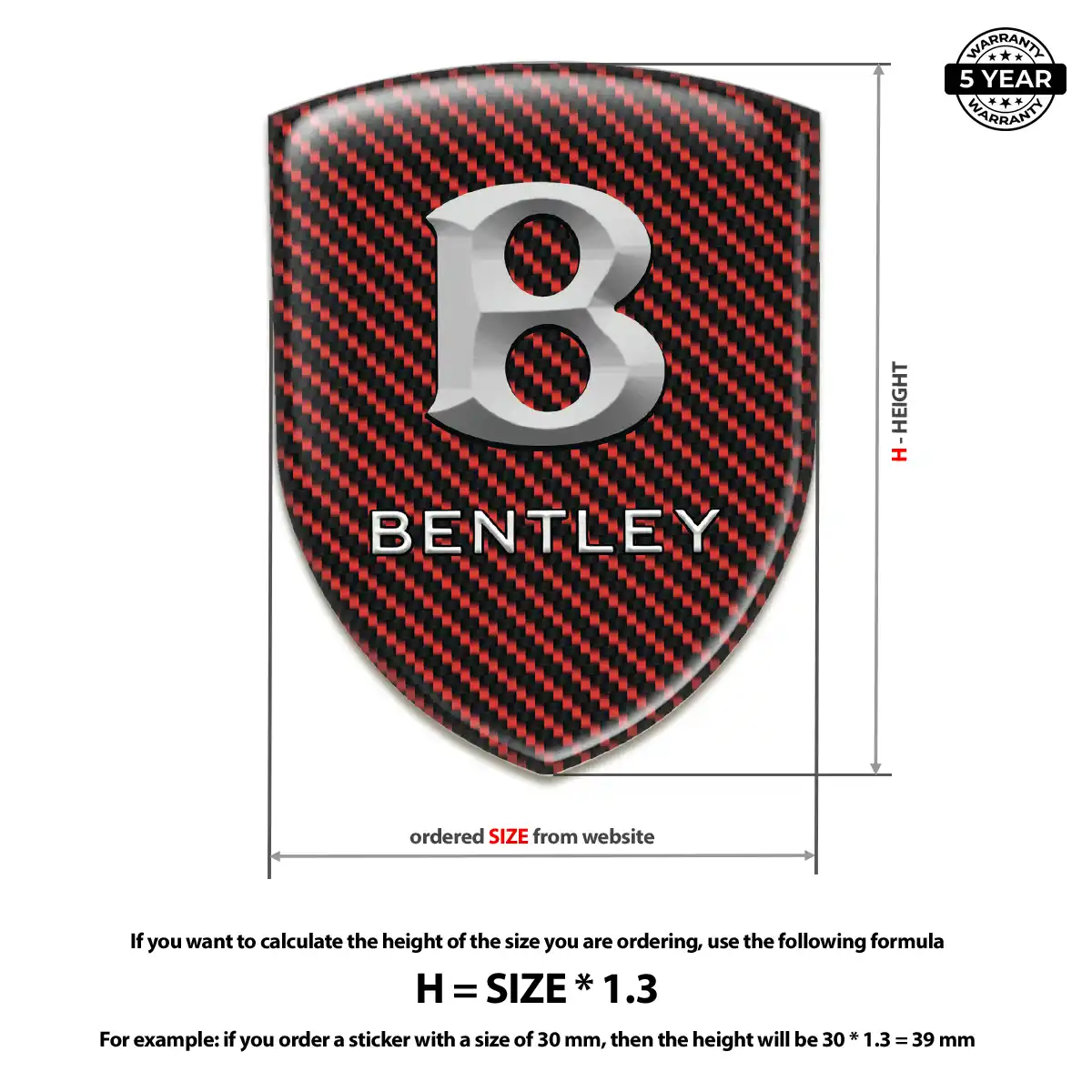 Bentley Domed Badge Noble Edition