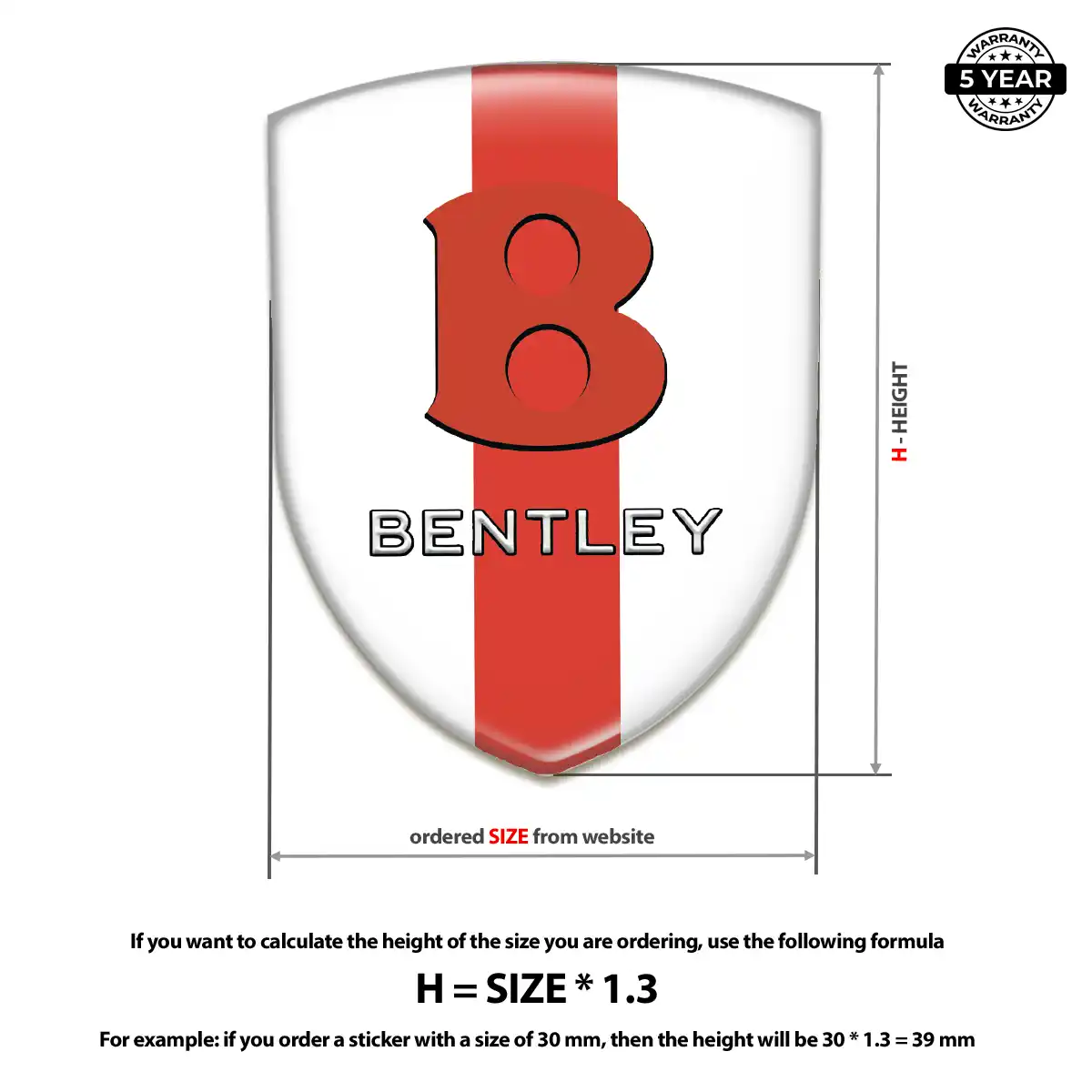 Bentley Domed Badge Signature Grade