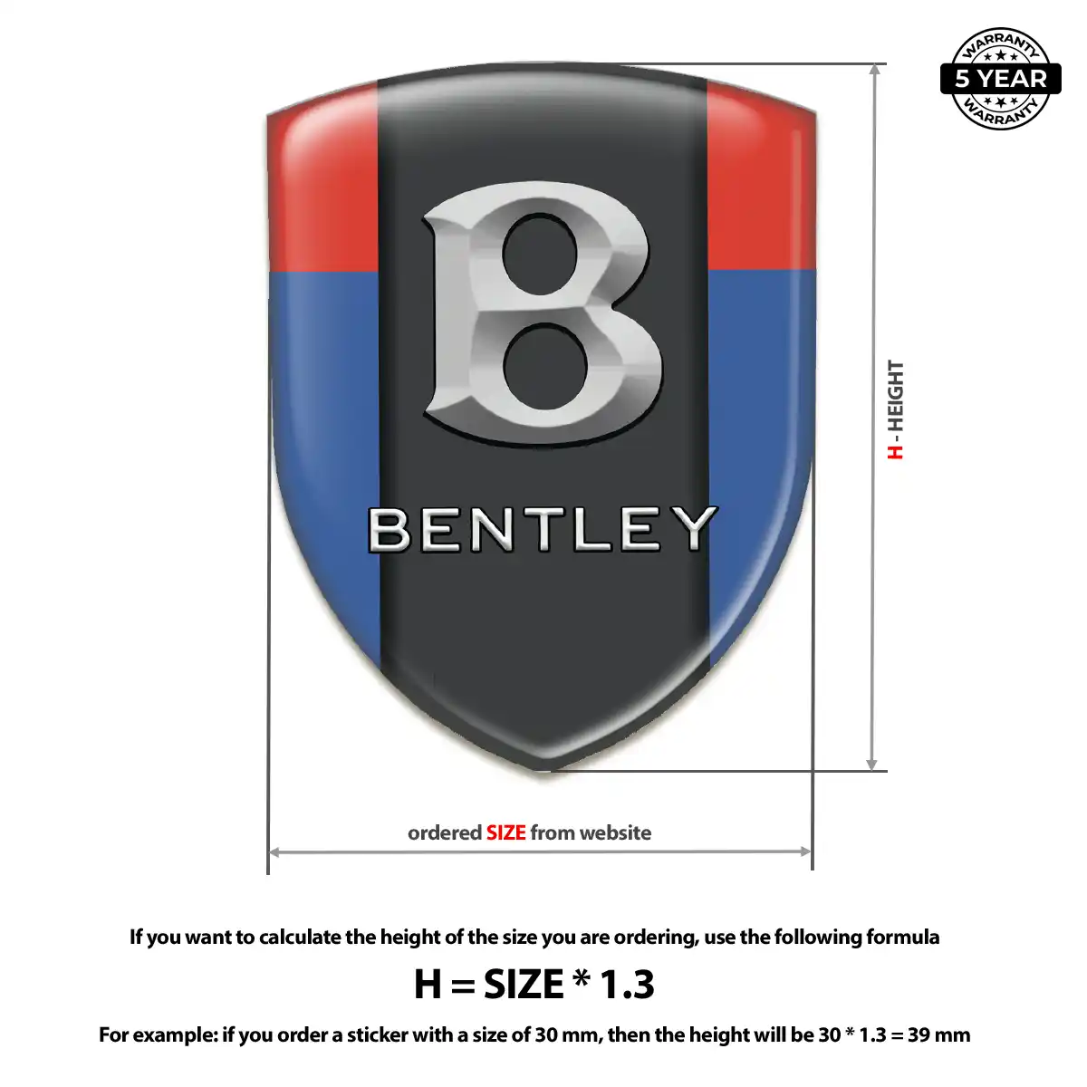Bentley Domed Badge Street Tuning