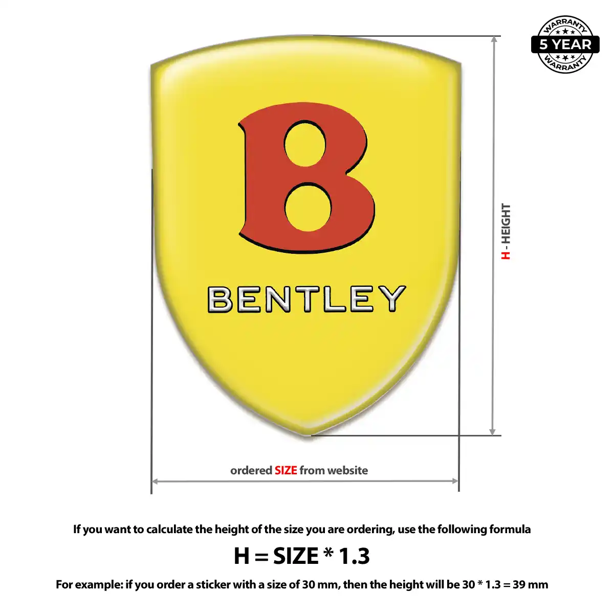 Bentley Domed Emblem Auto Tuning