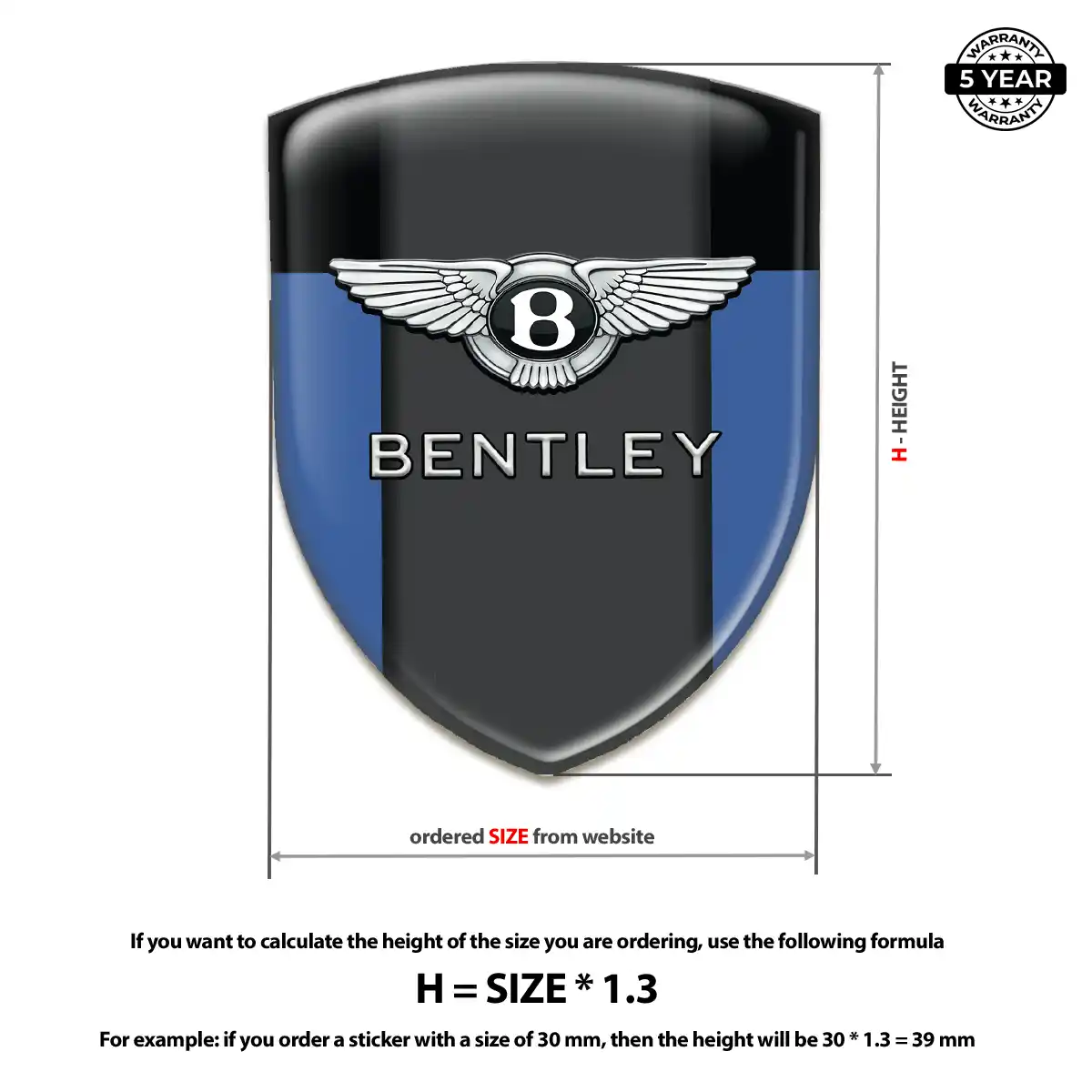 Bentley Domed Emblem Elite Edition
