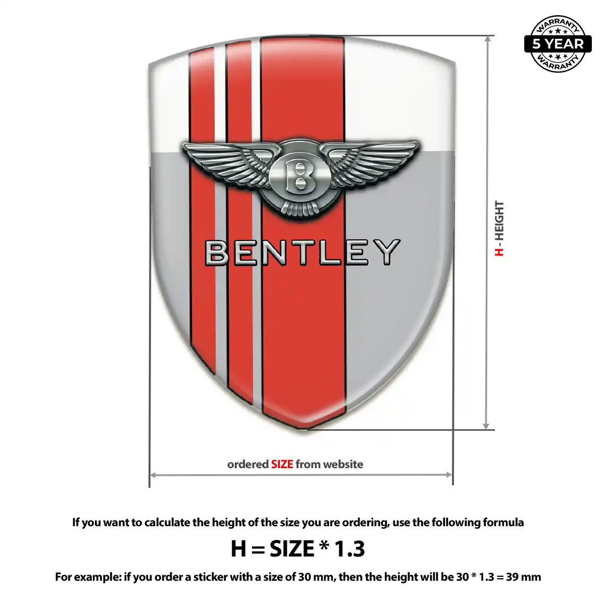 Bentley Domed Emblem Interior Elegance