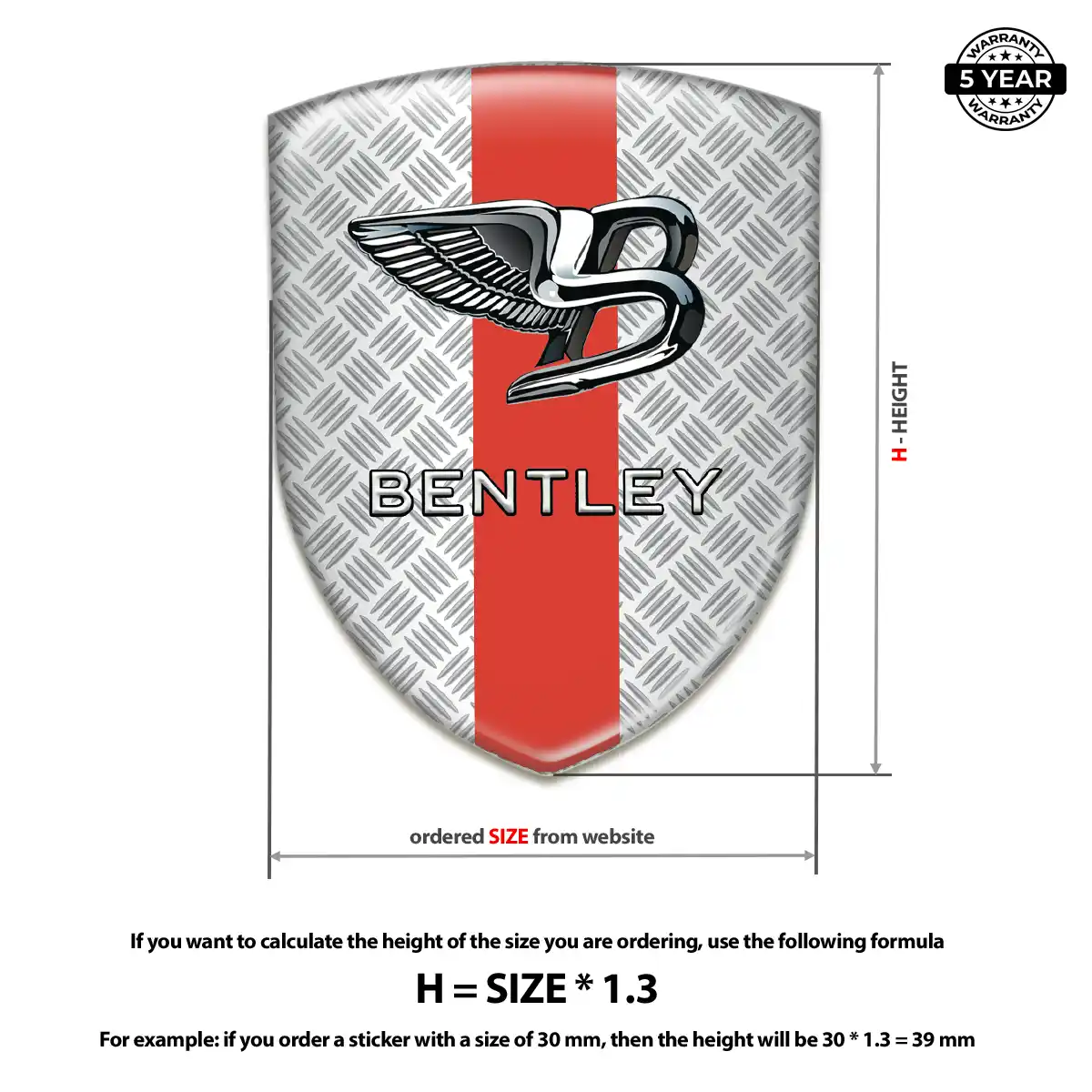 Bentley Domed Emblem Noble Edition