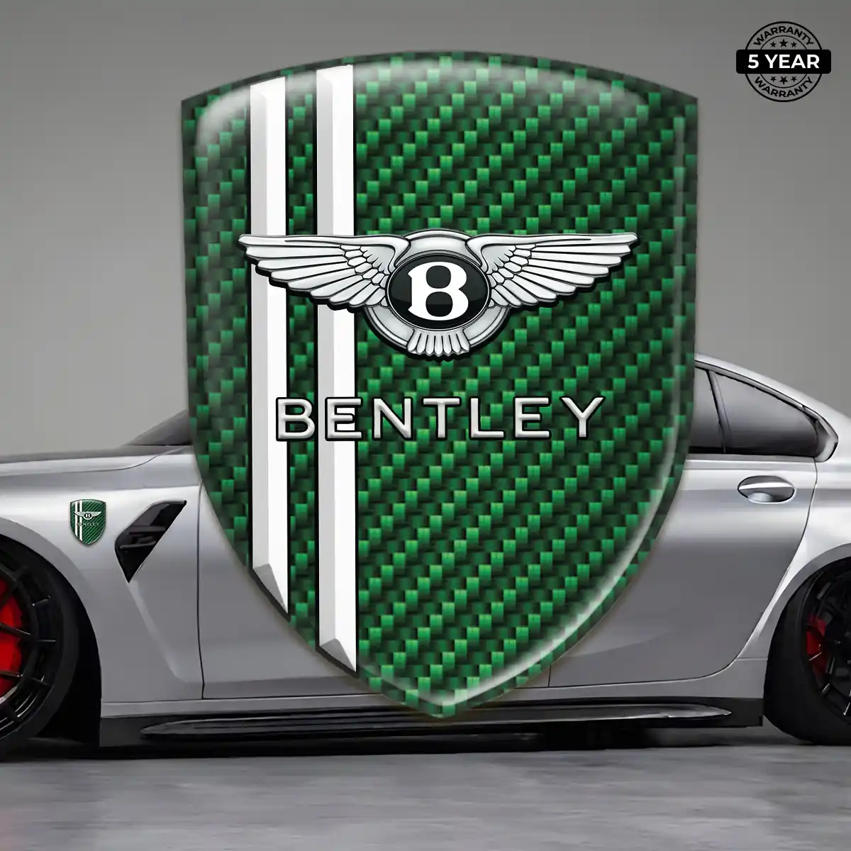 Bentley Domed Emblem Sleek Style