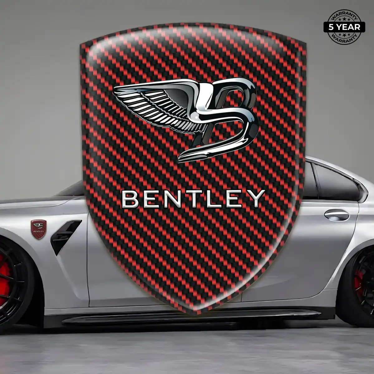 Bentley Domed Logo Decal Sleek Style