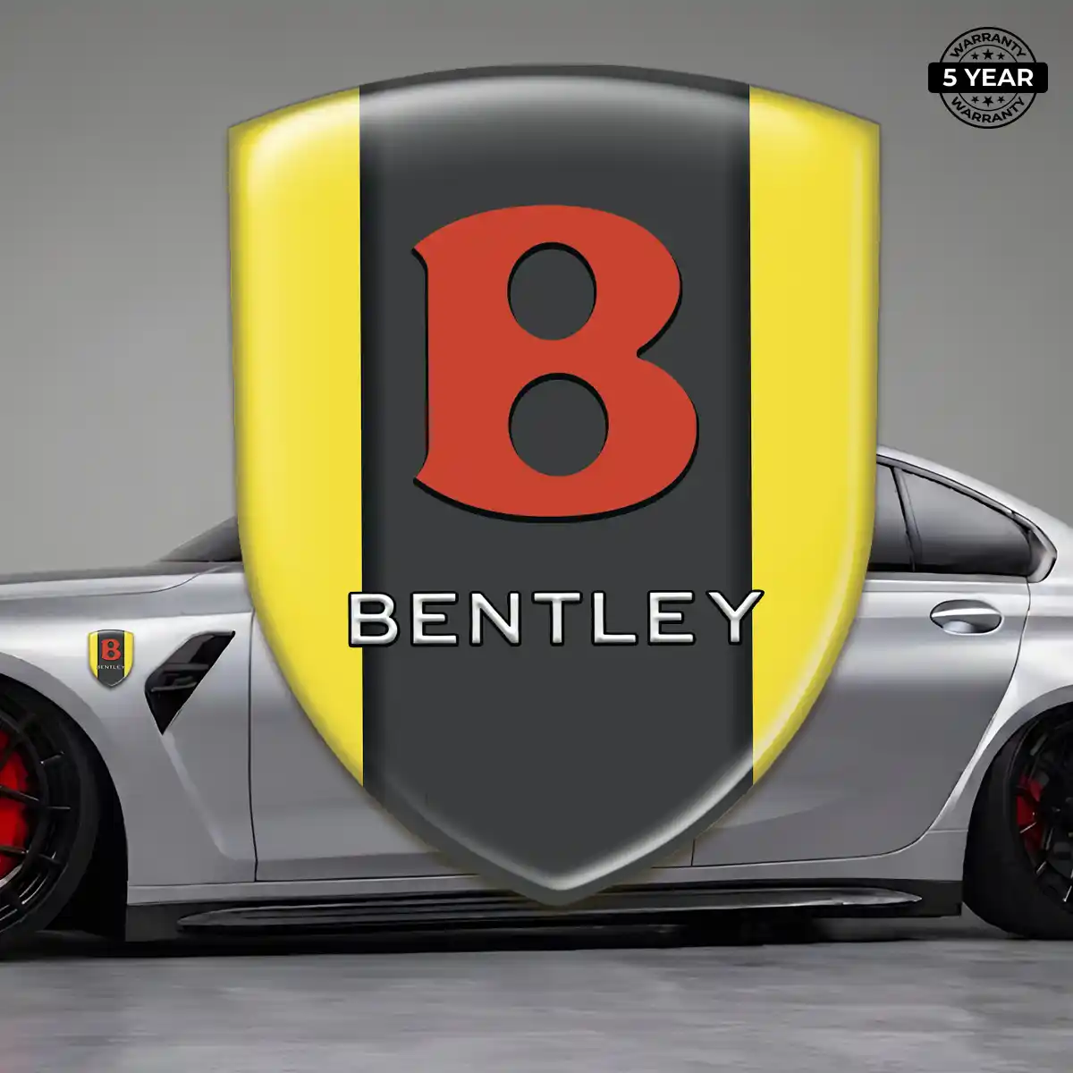 Bentley Domed Logo Sticker Sleek Style