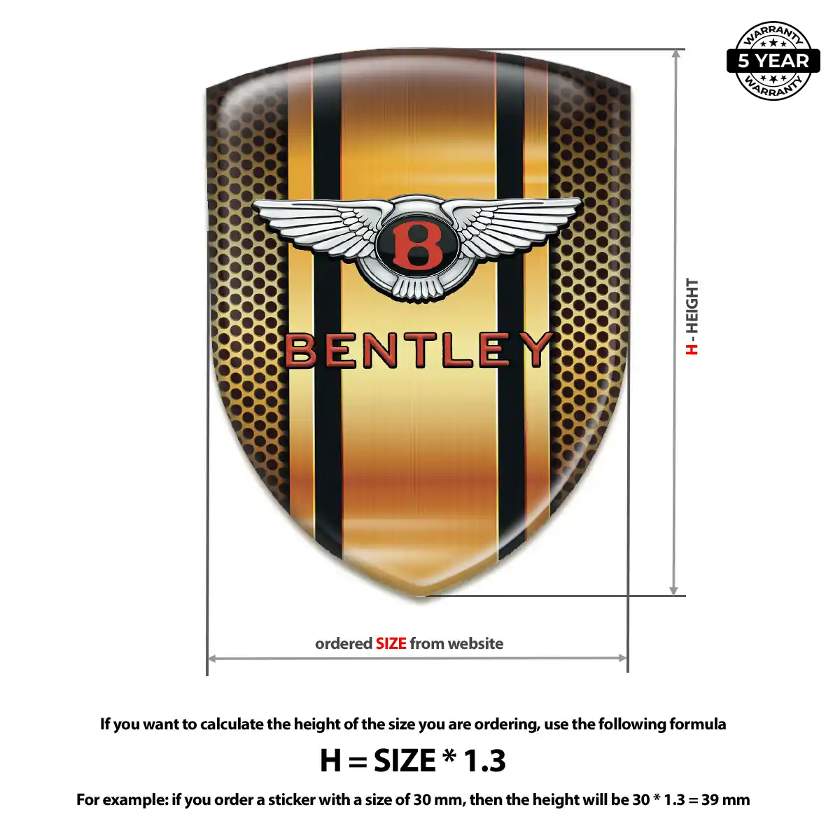 Bentley Emblem Badge Deluxe Edition