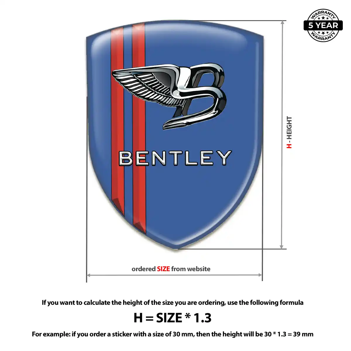 Bentley Emblem Badge Exclusive Series