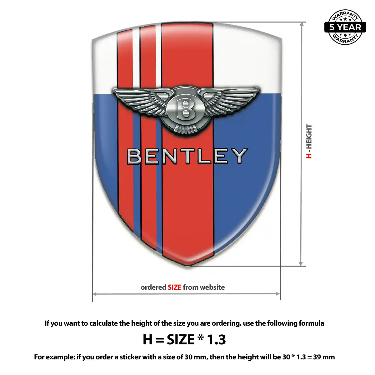 Bentley Emblem Badge Logo Auto Tuning