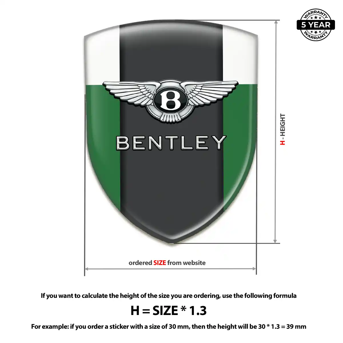 Bentley Emblem Badge Logo Exterior Luxe