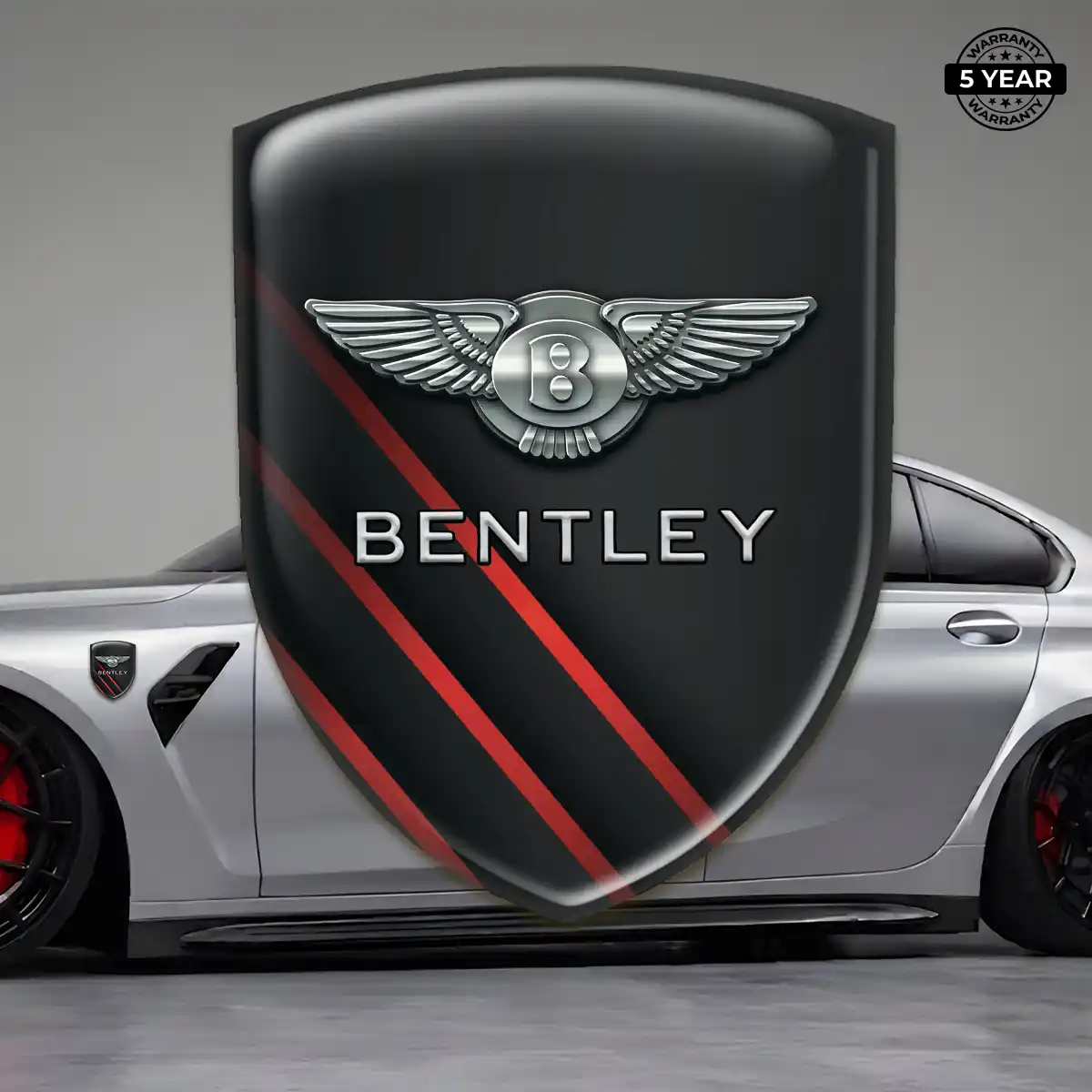 Bentley Emblem Badge Logo Outer Style
