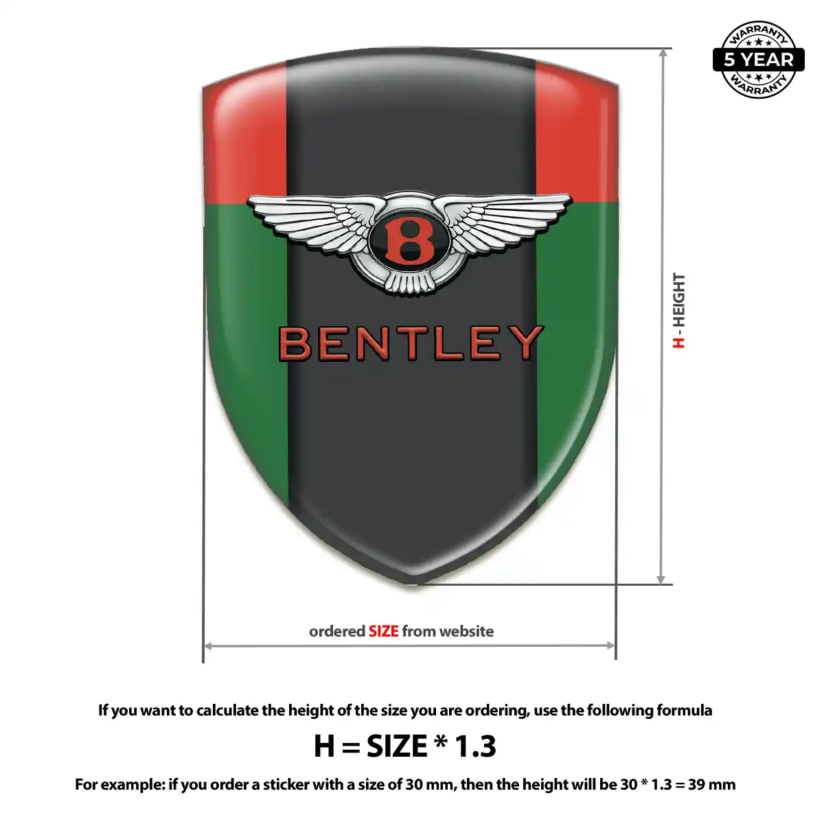 Bentley Emblem Badge Logo Resin Elite