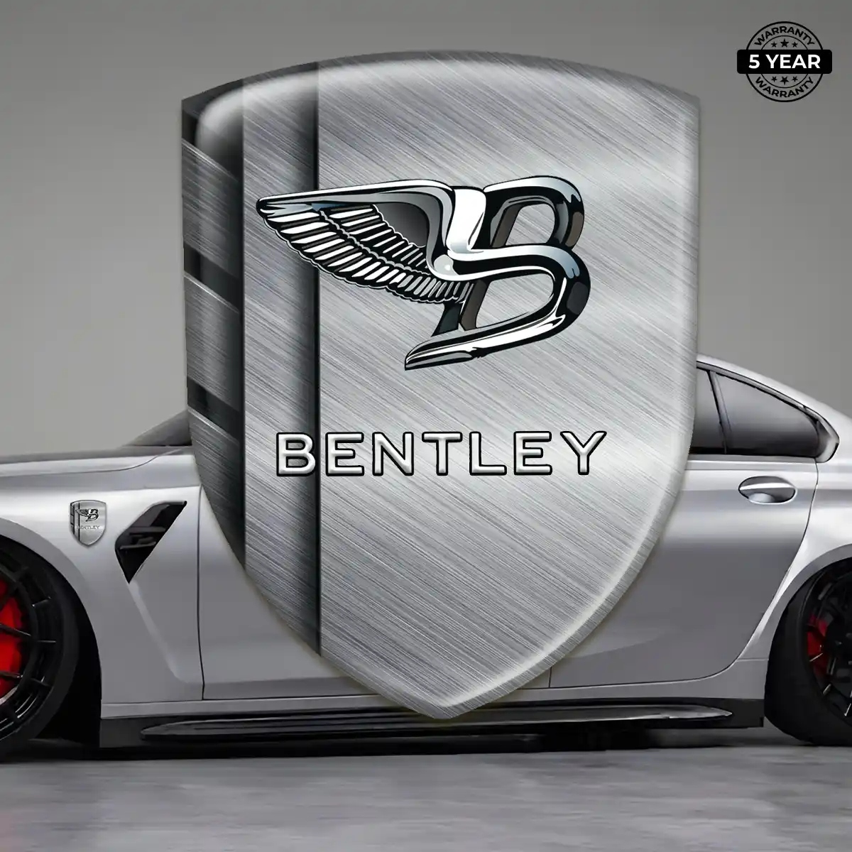 Bentley Emblem Badge Logo Sleek Style