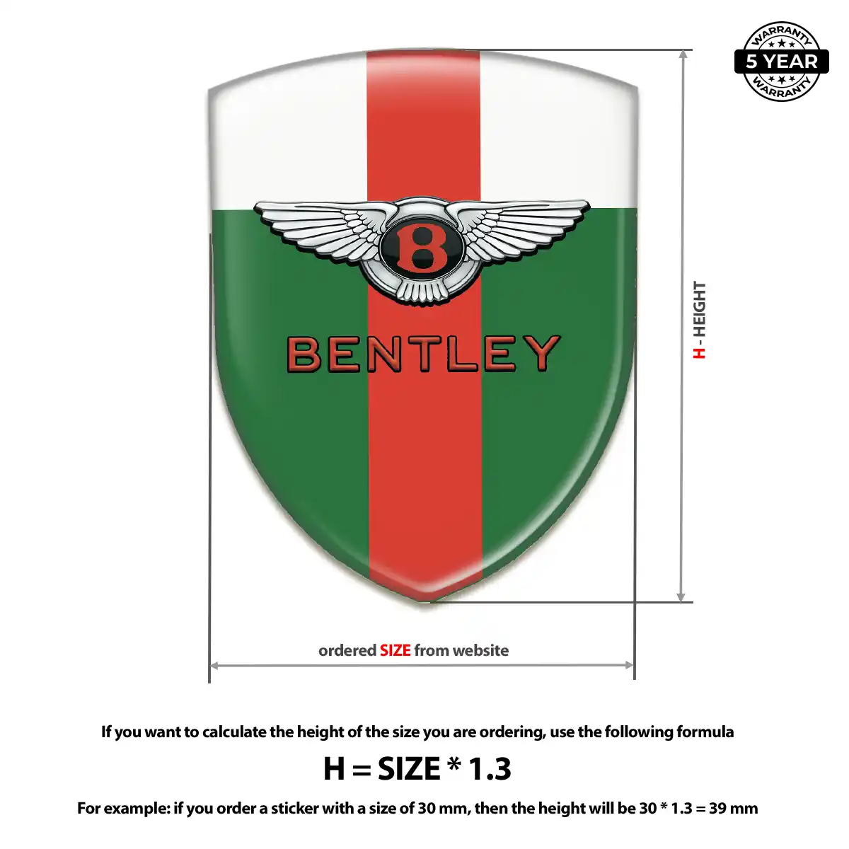 Bentley Emblem Badge Outer Style