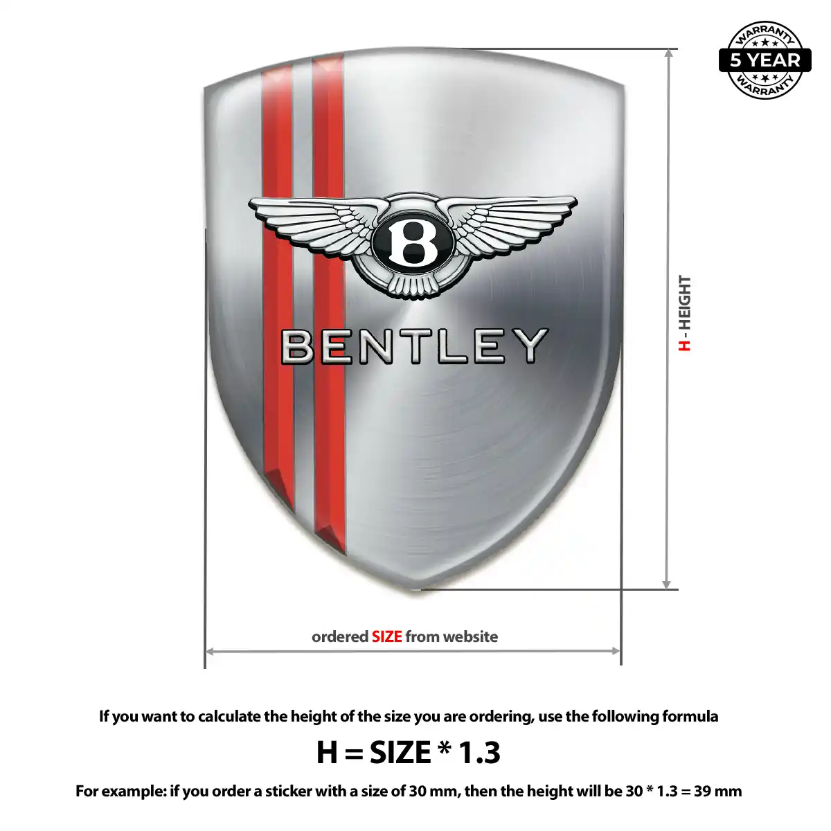 Bentley Emblem Badge Prime Quality