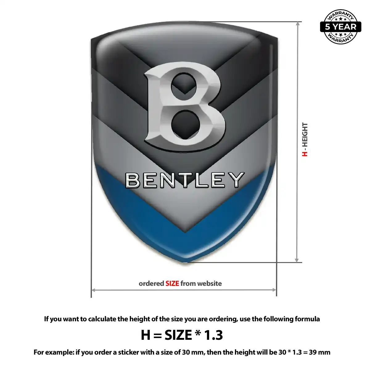 Bentley Emblem Badge Resin Elite