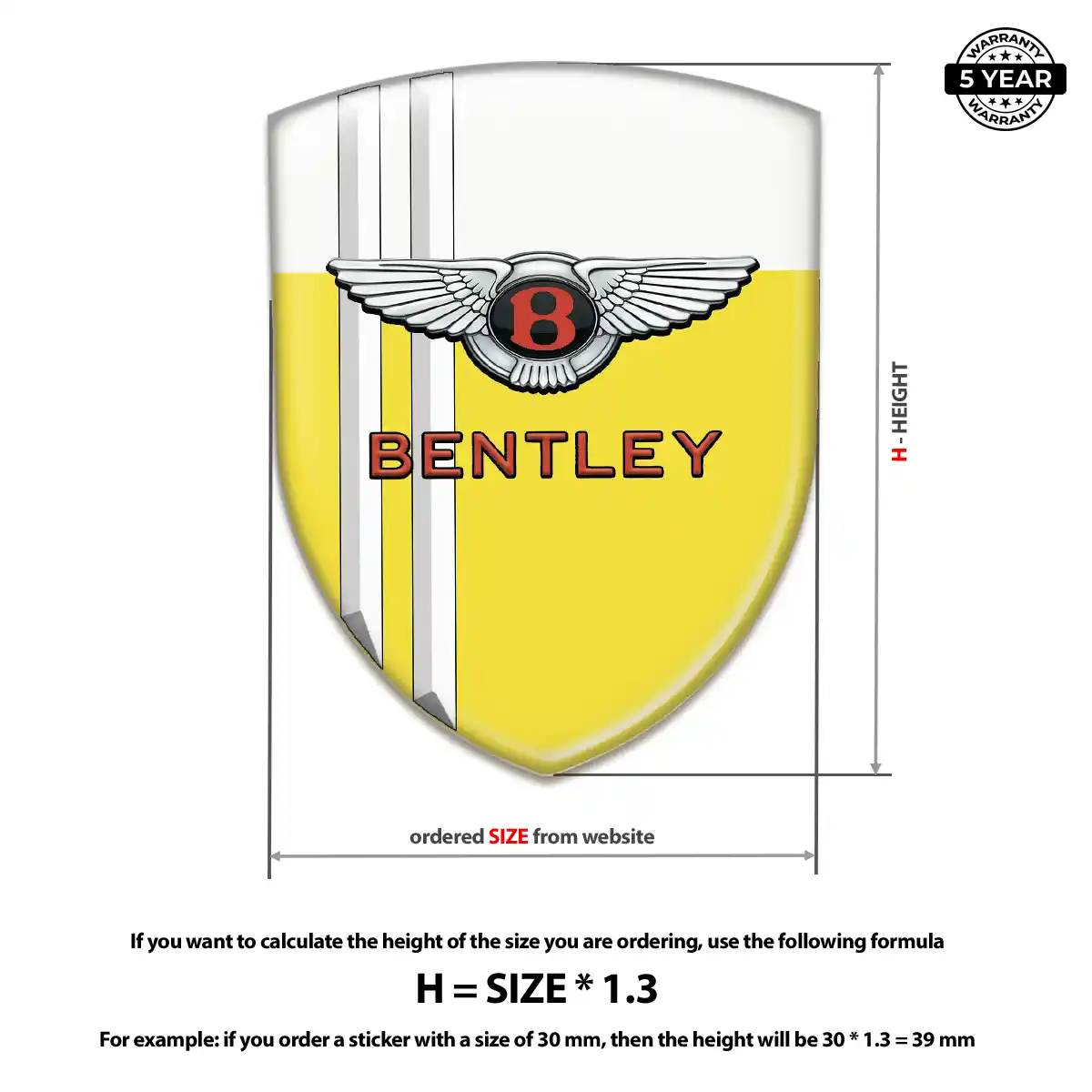 Bentley Emblem Badge Sleek Style