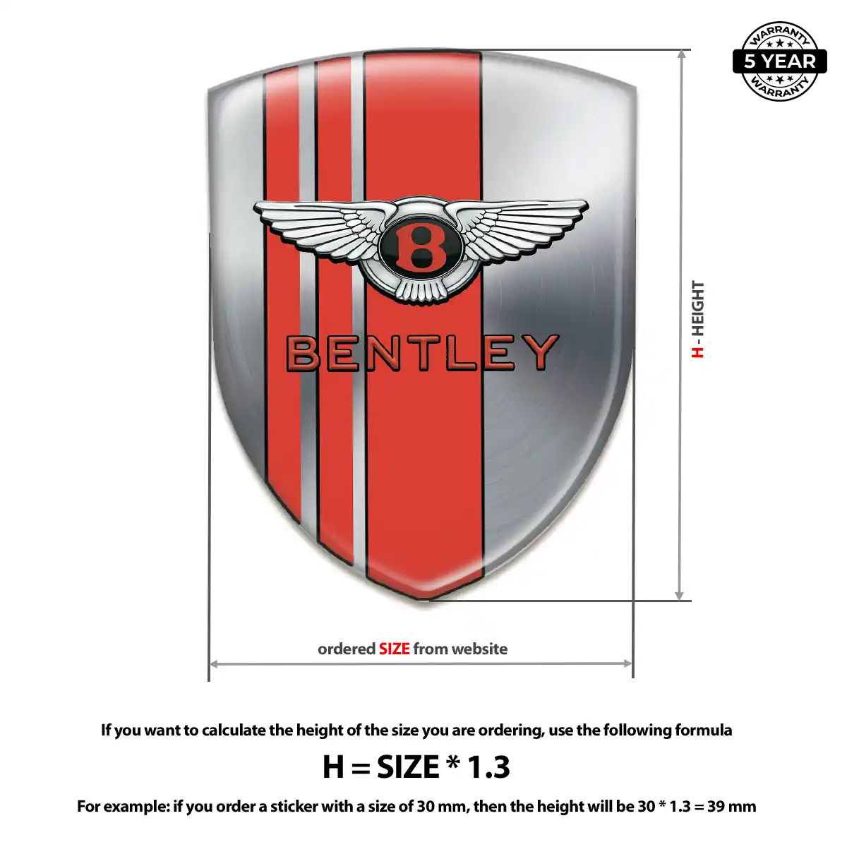 Bentley Emblem Badge Sport Tuning