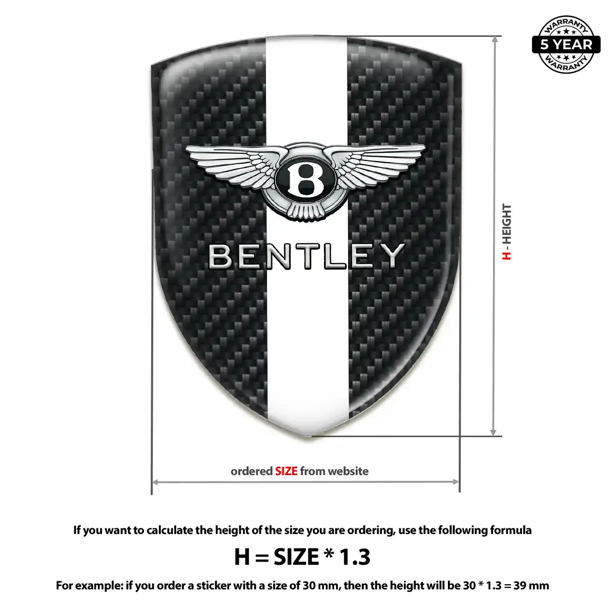 Bentley Emblem Crest Outer Style