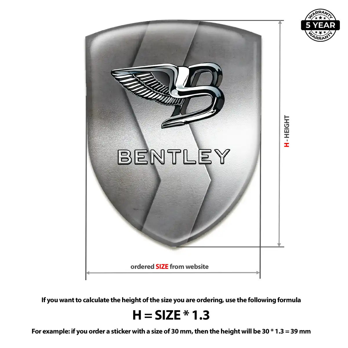 Bentley Emblem Crest Prime Quality