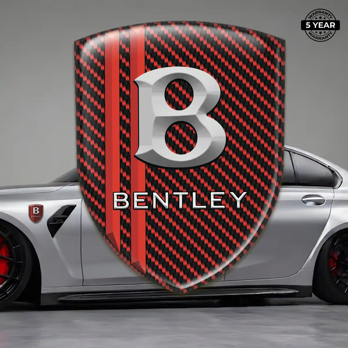 Bentley Emblem Domed Badge Elite Finish