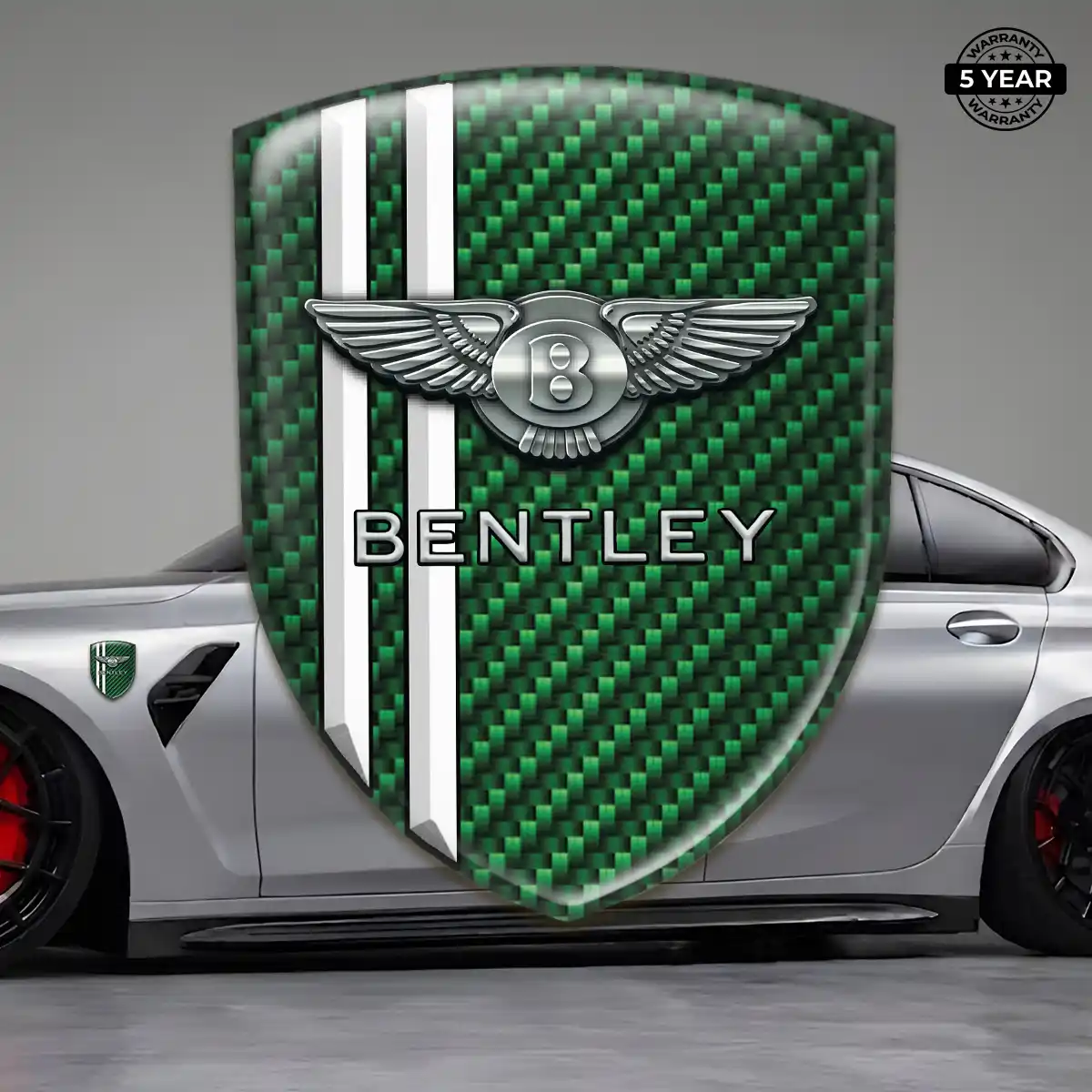 Bentley Emblem Domed Badge Interior Elegance