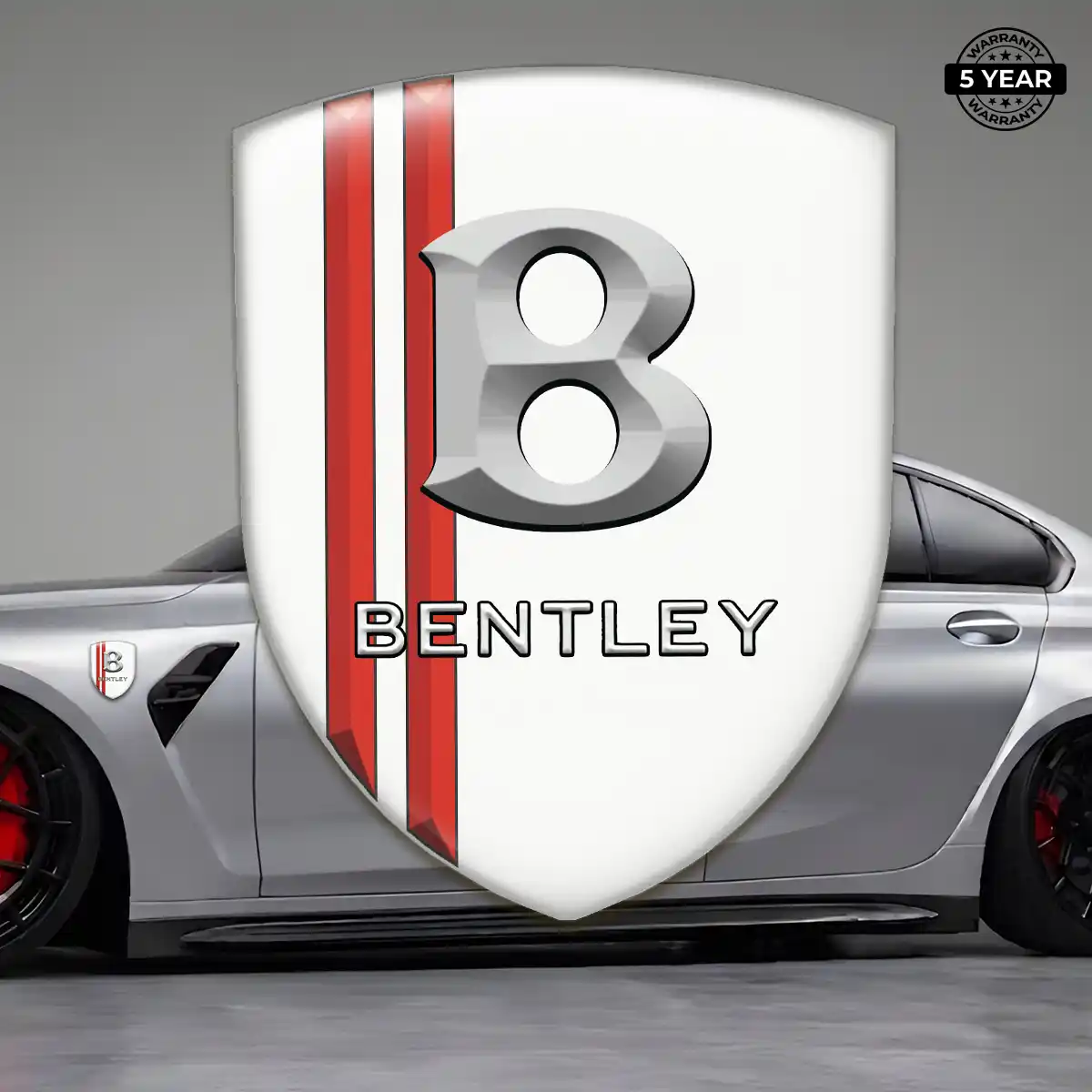 Bentley Emblem Domed Badge Sleek Style