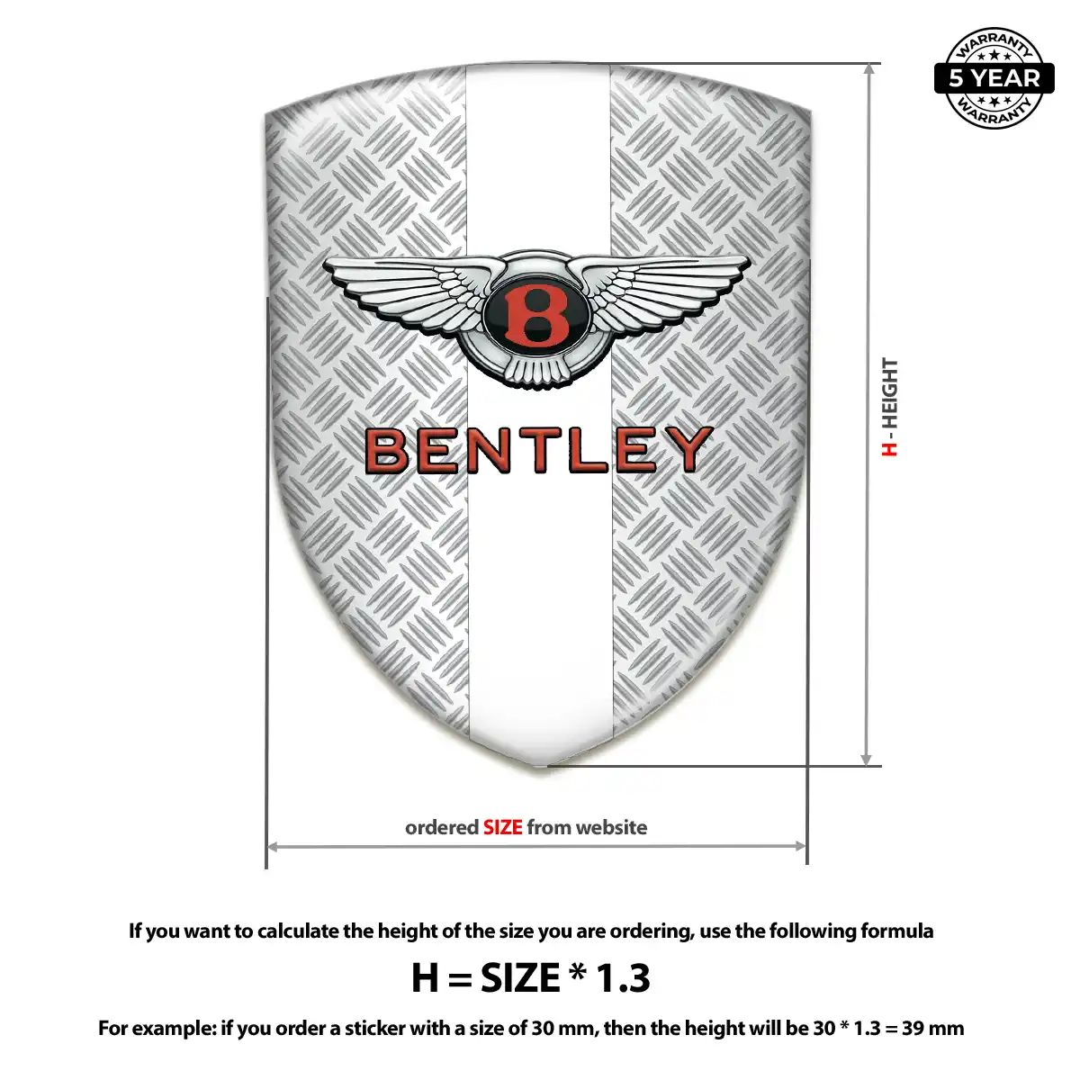 Bentley Emblem Logo Badge Interior Luxe