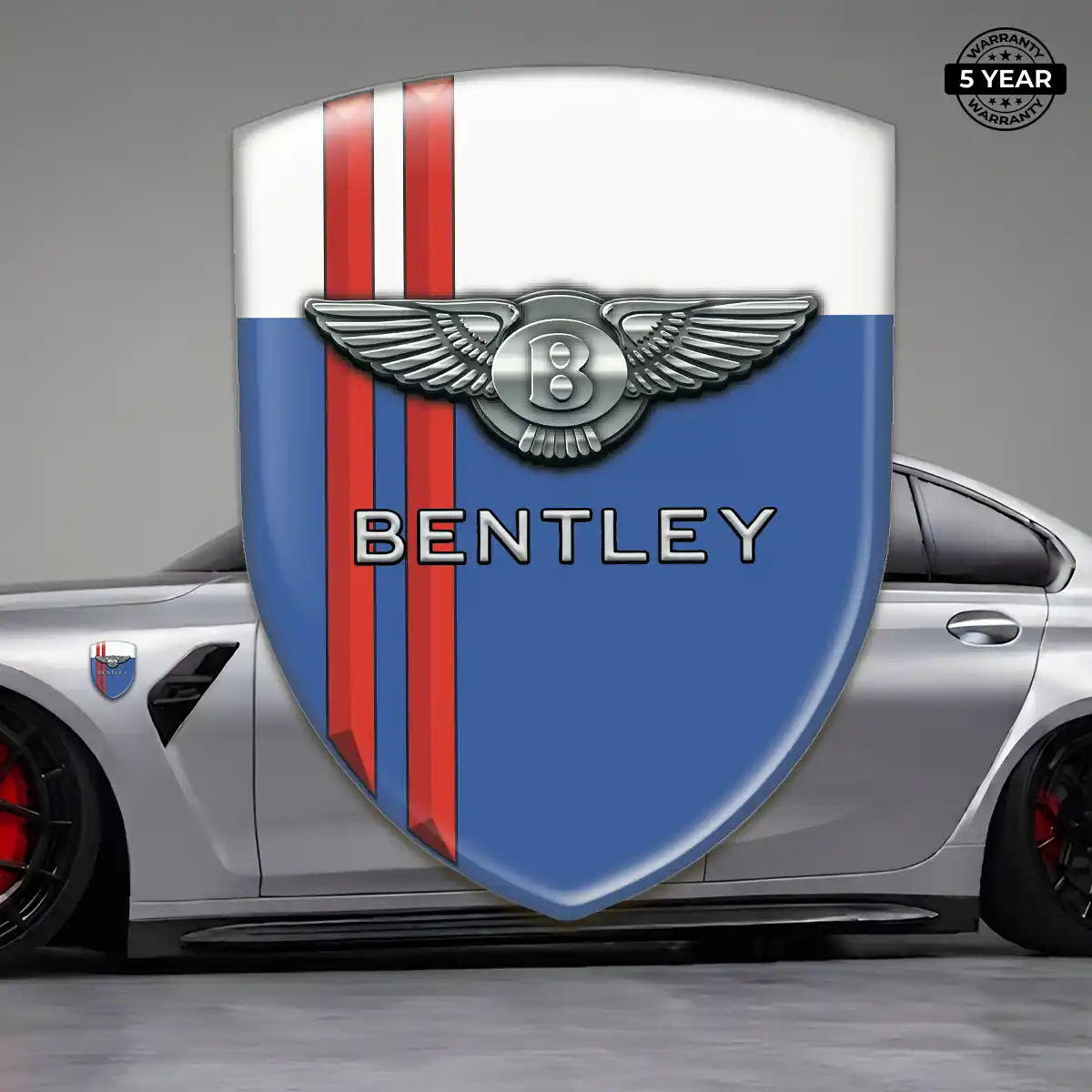 Bentley Emblem Logo Cabin Style