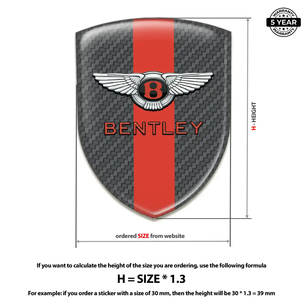 Bentley Emblem Logo Resin Elite