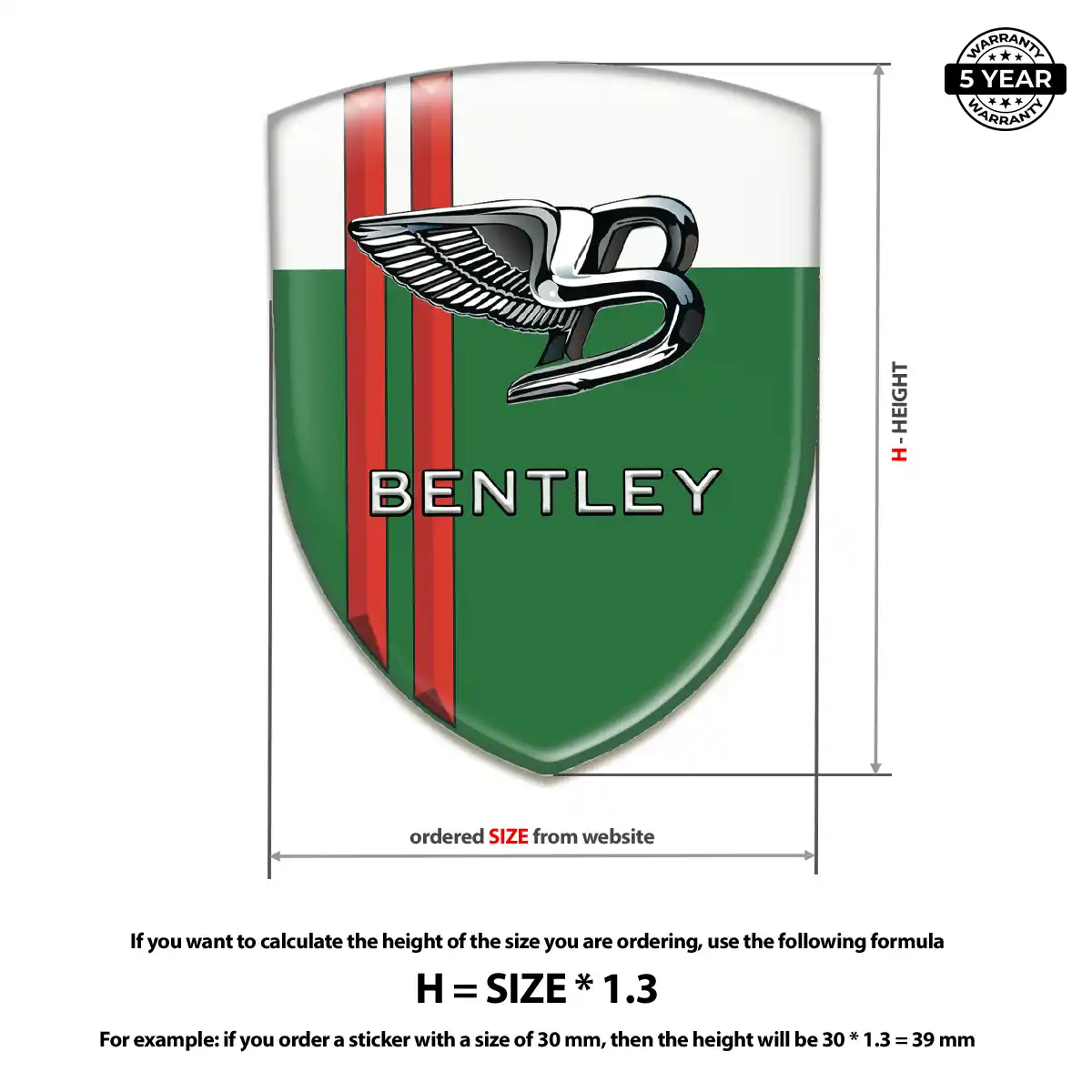 Bentley Emblem Logo Resin Luxe