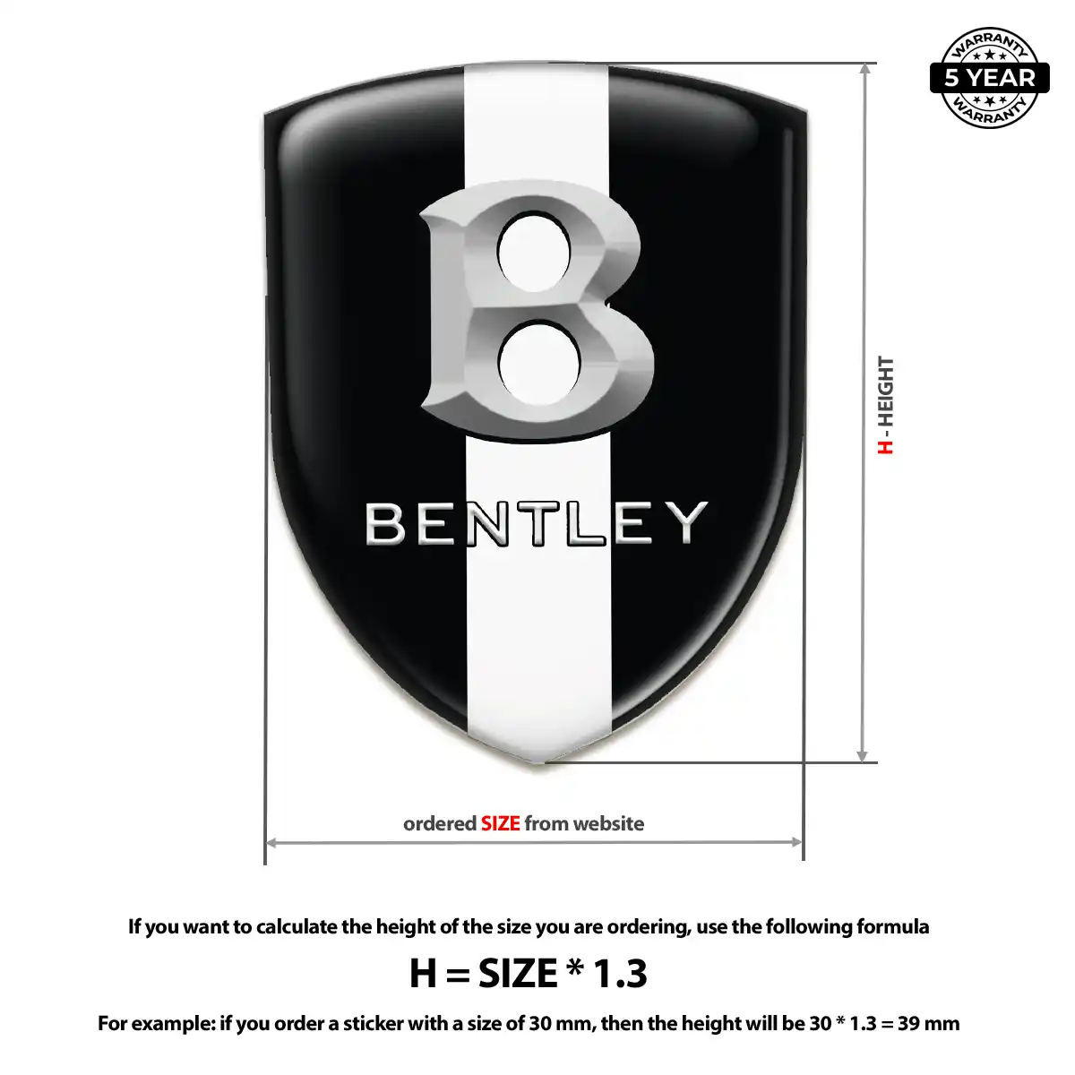 Bentley Emblem Logo Signature Grade