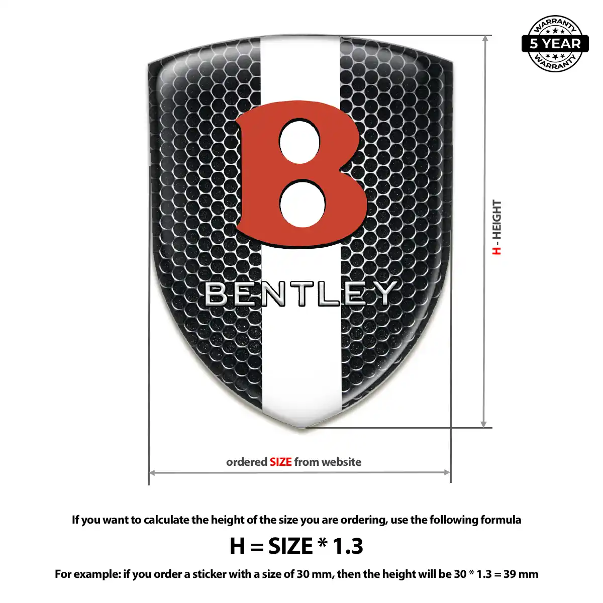 Bentley Emblem Logo Street Tuning