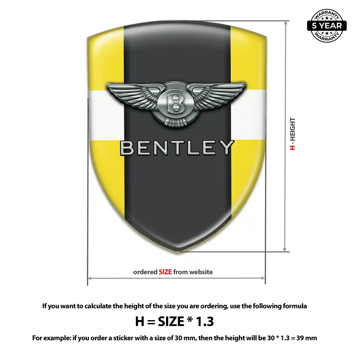 Bentley Emblem Premium Dome