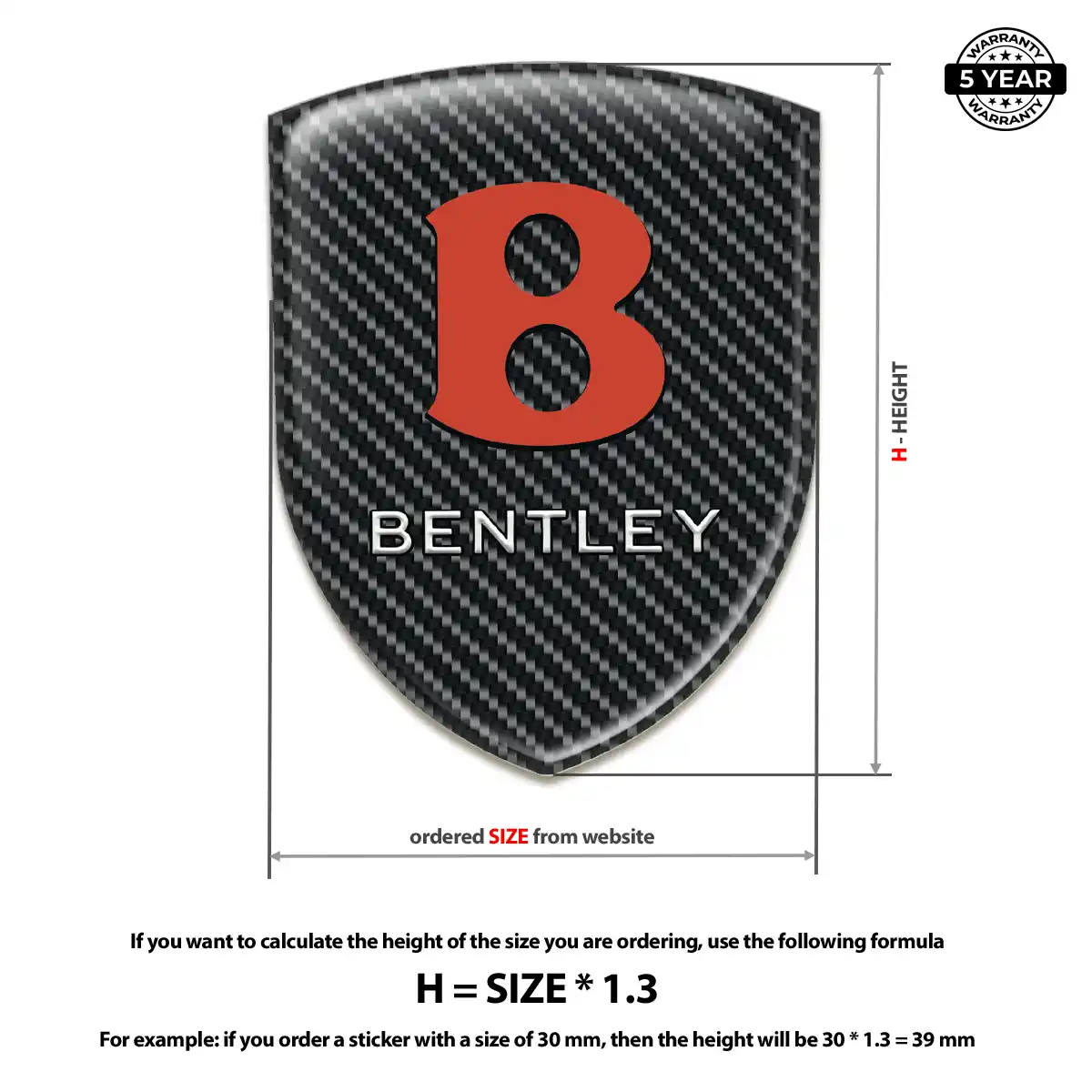 Bentley Emblem Resin Elite