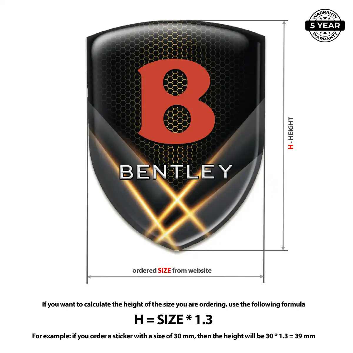 Bentley Emblem Shield Elite Edition