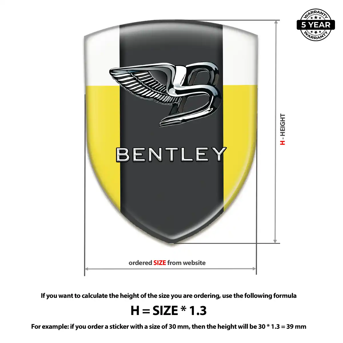 Bentley Emblem Shield Interior Elegance