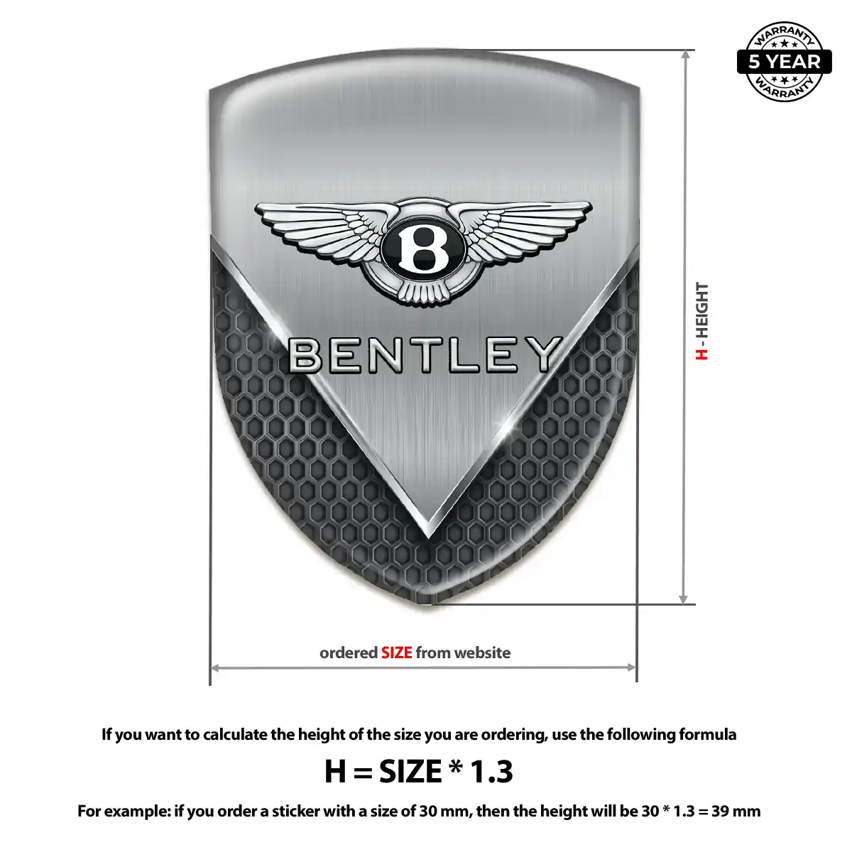 Bentley Emblem Shield Noble Edition