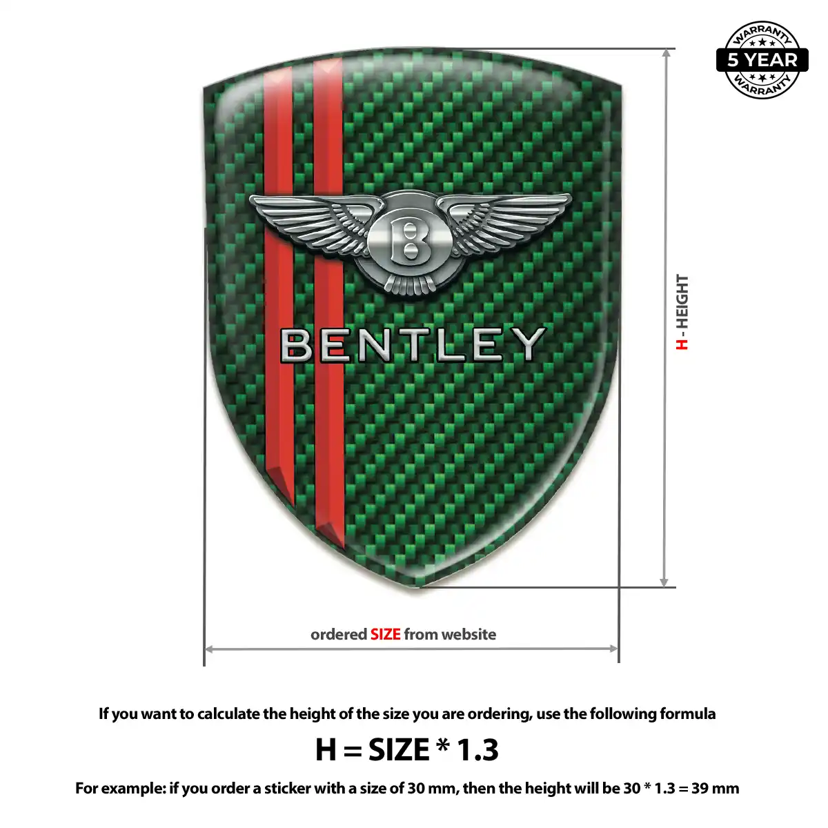 Bentley Emblem Shield Prestige Line