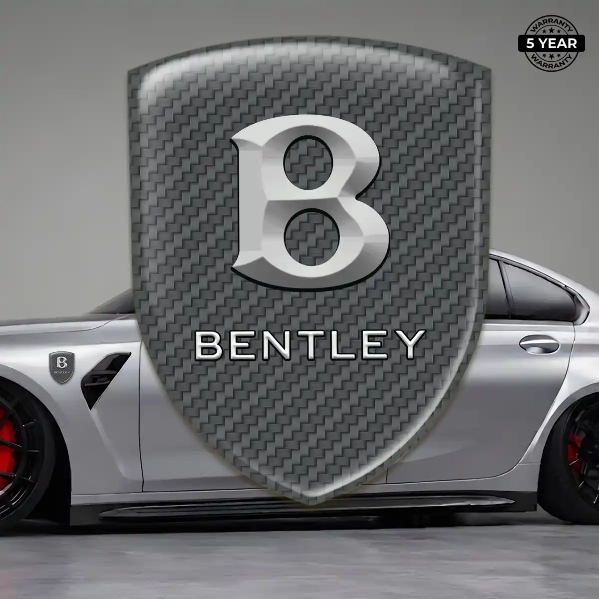 Bentley Emblem Shield Sleek Style