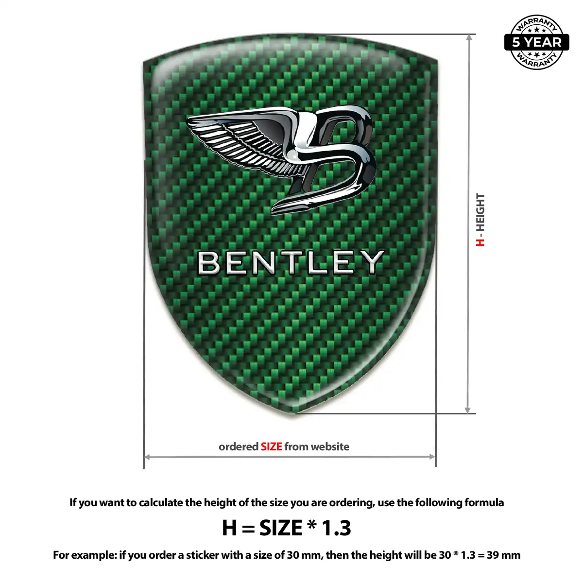 Bentley Emblem Shield Street Tuning