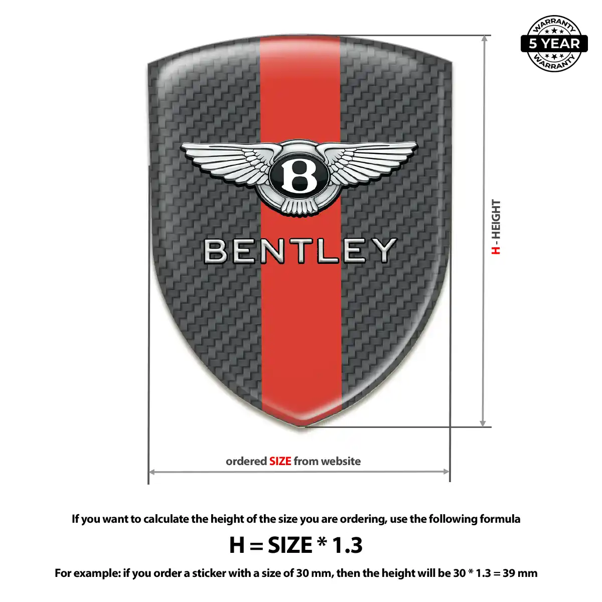 Bentley Emblem Silicone Auto Tuning
