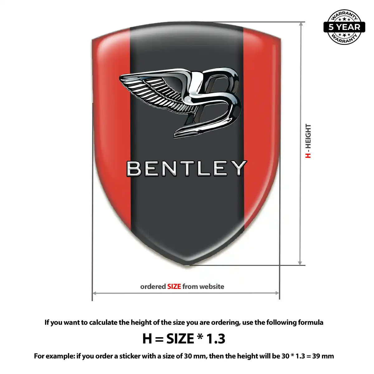 Bentley Emblem Silicone Cabin Style
