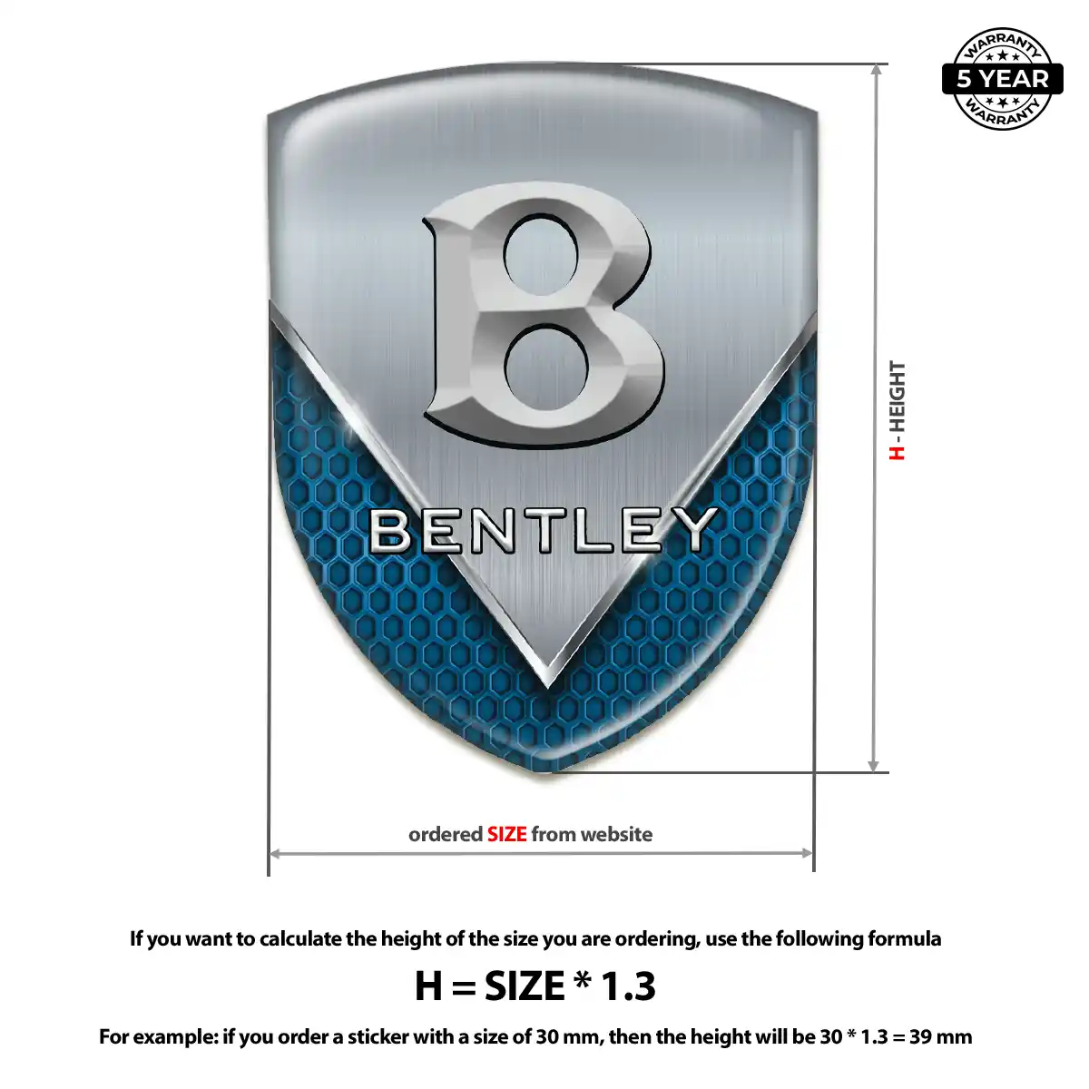 Bentley Emblem Silicone Interior Elegance