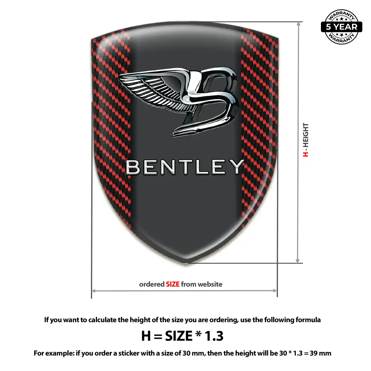 Bentley Emblem Silicone Interior Luxe