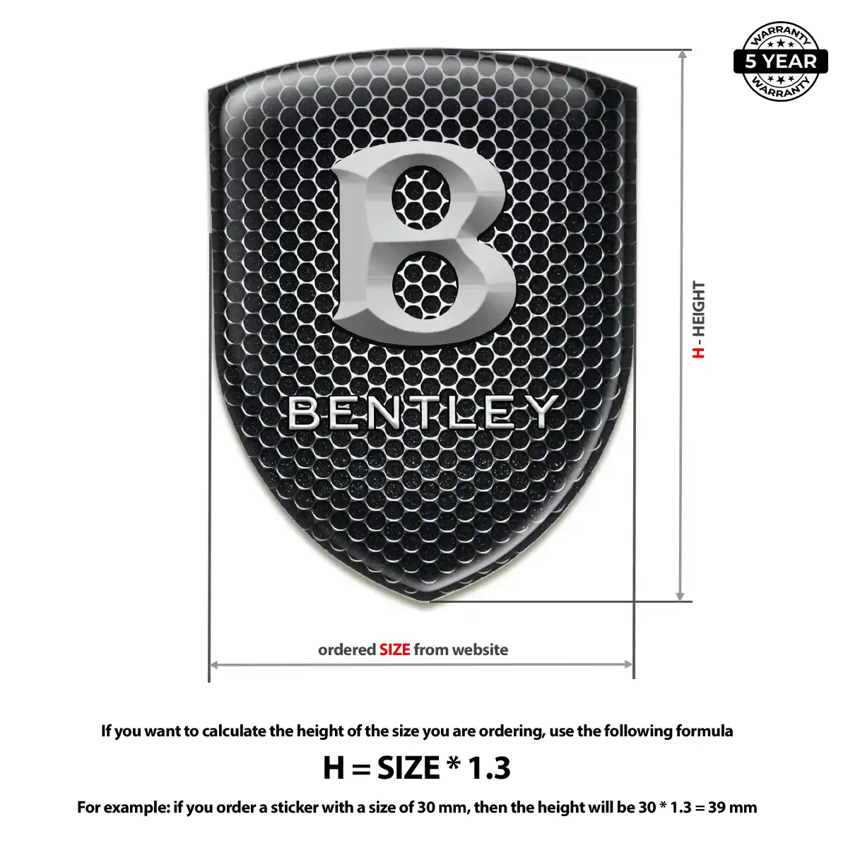 Bentley Emblem Silicone Refined Design