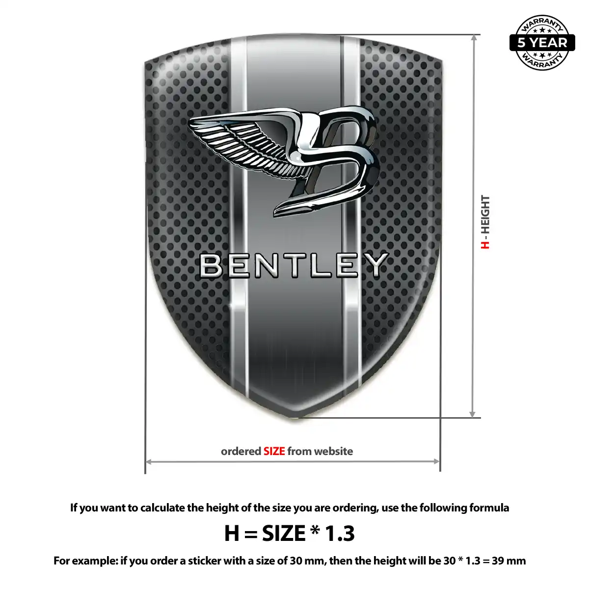 Bentley Emblem Silicone Street Tuning